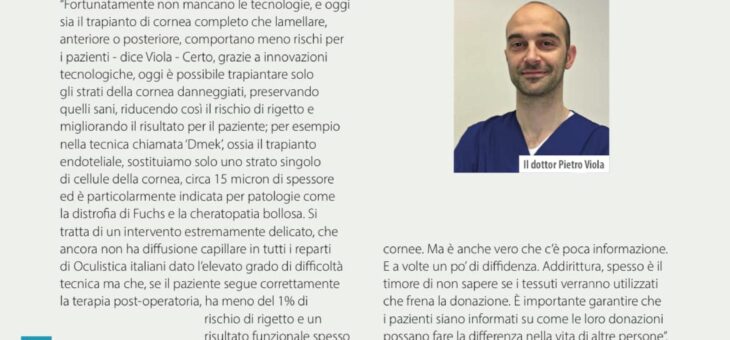 Trapianti di Cornea: i nuovi orizzonti della chirurgia